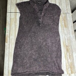 Rock & Republic Washed Purple Denim Shirt